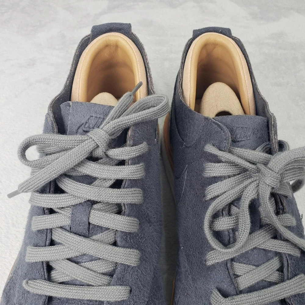 Nike Air Safari Royal Grey Suede Embossed Swoosh Mens 12.5 Sneakers 872633-003
